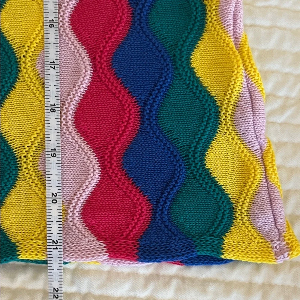 United Colors Of Benetton Multicolour Wavy Sweater Brand New XS/S - Picture 7 of 10